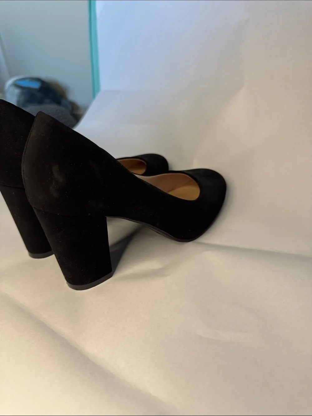 Classic Black Block Heel Pumps - Women